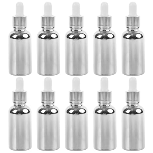 TOYZFRIENDY 10 Stück Teiliges Tropfflaschen mit Silberschicht Nachfüllbare Ätherische Ölfläschchen mit Präzisem Tropfer für Damen Langlebige Kosmetikflaschen zur Genauen Dosierung von Seren TOYZFRIENDY 10 Stück Teiliges Tropfflaschen mit Silberschicht Nachfüllbare Ätherische Ölfläschchen mit Präzisem Tropfer für Damen Langlebige Kosmetikflaschen zur Genauen Dosierung von Seren von TOYZFRIENDY