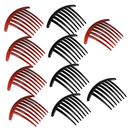 TOYZFRIENDY 10 Stück Zahn Haarkamm Mondförmiger Steckkamm in Schwarz und Rotbraun Sicherer Kunststoff Haarschmuck für Damen Eleganter Haarclip für Partys und Hochzeiten TOYZFRIENDY 10 Stück Zahn Haarkamm Mondförmiger Steckkamm in Schwarz und Rotbraun Sicherer Kunststoff Haarschmuck für Damen Eleganter Haarclip für Partys und Hochzeiten von TOYZFRIENDY