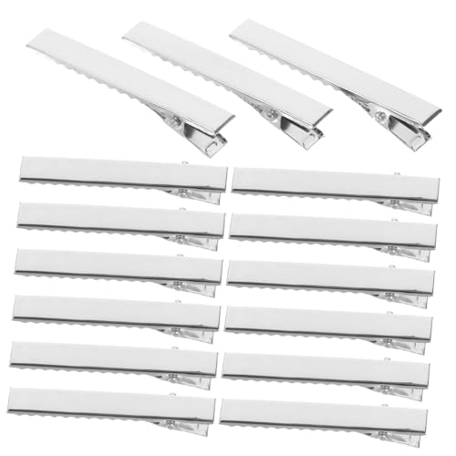 TOYZFRIENDY 100 Stück Teiliges Alligator Haarclips Metallspangen Silberfarbene Abteilklammern für Friseure und Styling Vielseitig Einsetzbare Sichere Halteclips für Damen und von TOYZFRIENDY