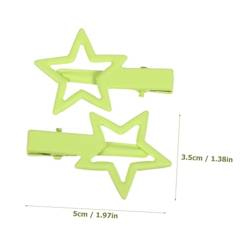 TOYZFRIENDY 12 Stck Teiliges Candy Farben Metall Haarklammern Sternförmig Kleine Leichte Frauen Haarspangen Niedliche Kawaii Haaraccessoires für Teen Mädchen Alltag und Festtage von TOYZFRIENDY