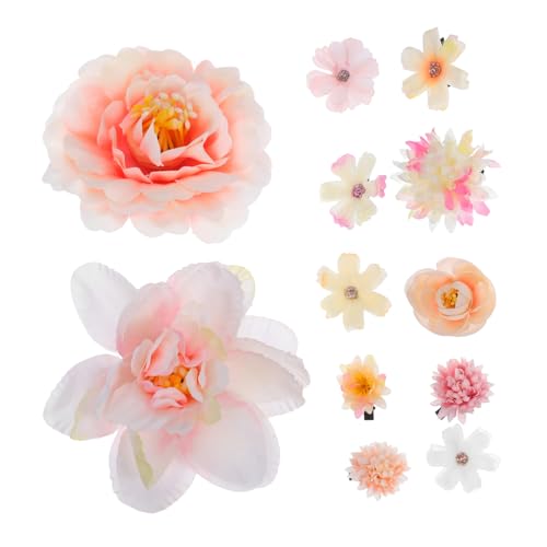 TOYZFRIENDY 12stücke Blumenhaarspangen Für Damen Haarnadeln Mit Blumenmotiven Zarte Haarspangen Aus Blumenclip-haaraccessoires Für Mädchen Hawaii-themen Haarschmuck Blumenhaarspangen Für von TOYZFRIENDY