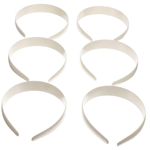 TOYZFRIENDY 12 Stück Teiliges DIY Stirnband aus Kunststoff Glatte Oberfläche Haarreif Bastelzubehör für Damen und Mädchen Vielseitige Haarreifen zum Selbermachen und Verzieren von TOYZFRIENDY