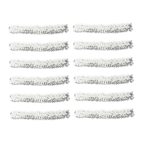 TOYZFRIENDY 12 Stück Teiliges Elastisches Pailletten stirnband Damen Haarschmuck mit Fest Fixierten Glitzerperlen Modisch Langlebig Bequem Geeignet für Partys und Alltag von TOYZFRIENDY