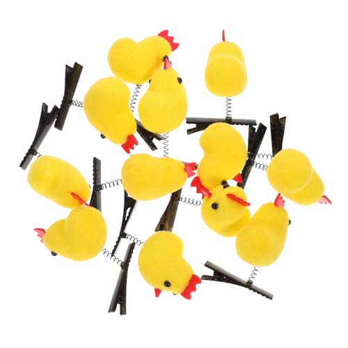 TOYZFRIENDY 12 Stück Teiliges Kleine Gelbe Hühner Haarclips mit Federmechanismus Niedliche Haarklammern für Frauen und Mädchen Rutschfest Vielseitig Einsetzbar für Zöpfe Dutt und TOYZFRIENDY 12 Stück Teiliges Kleine Gelbe Hühner Haarclips mit Federmechanismus Niedliche Haarklammern für Frauen und Mädchen Rutschfest Vielseitig Einsetzbar für Zöpfe Dutt und von TOYZFRIENDY
