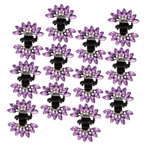 TOYZFRIENDY 12 Stück Teiliges Kleine Schmetterlings Haarklammern mit Funkelnden Strasssteinen Mini Haarspangen mit Sicherem Leichte Haarklammern für Frauen und Mädchen Geeignet für Alltag und von TOYZFRIENDY