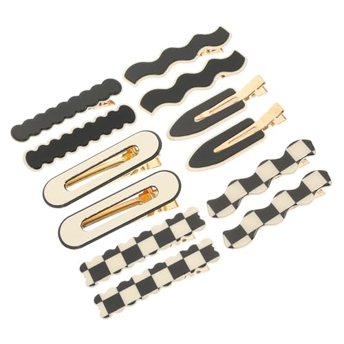 TOYZFRIENDY 12 Stück Teiliges Plaid Haarklammern Leichte Duckbill Haarspangen Stilvolle Haarschmuck Clips für Damen und Mädchen Vielseitig für Verschiedene Frisuren Langlebig und Modisch von TOYZFRIENDY