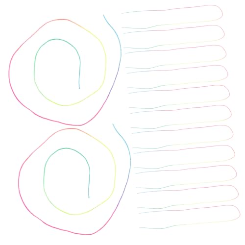 TOYZFRIENDY 120 Stück Haarwickel Farbverlauf Bunte Flechtbänder Leicht Komfortabel Sanft Für Mädchen Frauen Haarflecht-accessoires DIY Ponytail Styling von TOYZFRIENDY