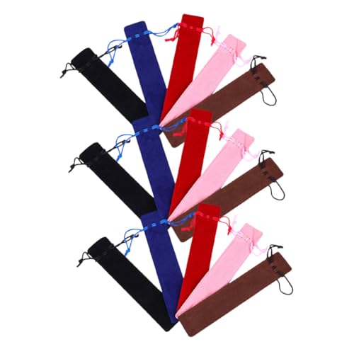 TOYZFRIENDY 15 Stück Teiliges Doppelseitige Dicke Samt Kordelzug Stiftetuis in Farben Tragbare Kratzfeste Federmäppchen als Geschenkbeutel für Büro Schule und Reisen TOYZFRIENDY 15 Stück Teiliges Doppelseitige Dicke Samt Kordelzug Stiftetuis in Farben Tragbare Kratzfeste Federmäppchen als Geschenkbeutel für Büro Schule und Reisen von TOYZFRIENDY