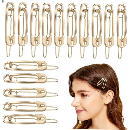 TOYZFRIENDY 15 Stück Teiliges Haarnadeln in Sicherheitsnadel form aus Robustem Legierungsmetall Stilvolle Haarschmuck accessoires mit Festsitz für Damen Vielseitig für Alltag und Besondere von TOYZFRIENDY