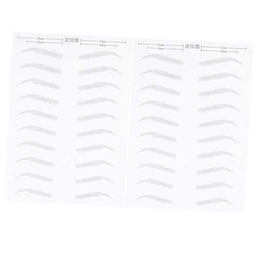 TOYZFRIENDY 2 Blätter Haarähnliche Simulation Augenbrauen Sticker Temporäre Augenbrauen Makeup Tools für Frauen Augenbrauenlifting und Formen TOYZFRIENDY 2 Blätter Haarähnliche Simulation Augenbrauen Sticker Temporäre Augenbrauen Makeup Tools für Frauen Augenbrauenlifting und Formen von TOYZFRIENDY