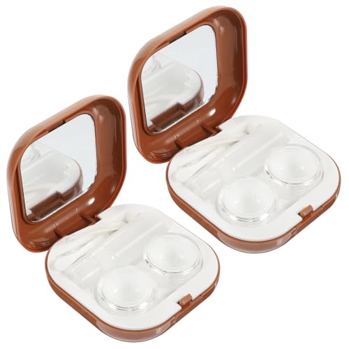 TOYZFRIENDY 2 Sätze Kleine Transparente Kontaktlinsenbox mit Spiegel Reisefreundlicher Auslaufsicherer Behälter für Kontaktlinsen Robustes Organizer case für Damen und Unterwegs TOYZFRIENDY 2 Sätze Kleine Transparente Kontaktlinsenbox mit Spiegel Reisefreundlicher Auslaufsicherer Behälter für Kontaktlinsen Robustes Organizer case für Damen und Unterwegs von TOYZFRIENDY