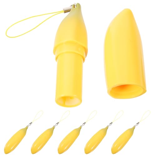 TOYZFRIENDY 2 Sätze Lippenbalsam Fläschchen Leere Lippenstift Probenbehälter Banane Form Für Diy Lippenpflege Feuchtigkeitsspendende Behälter Für Lip Gloss Und Farben 6 Stück * 2 von TOYZFRIENDY