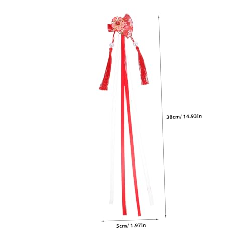 TOYZFRIENDY 2 Stck. Japanische Haarklammer mit Blumen Quasten und Fächer-dekor Eleganter Haarschmuck für Damen Vielseitig für Dünnes und Dickes Haar Geeignet für Alltag und Besondere Anlässe von TOYZFRIENDY