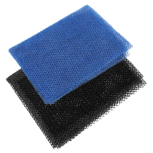 TOYZFRIENDY 2 Stück Afrikanisches Peeling duschnetz Körper Sanftes Peeling Rückenschrubber Waschnetz in Blau und Schwarz für Damen und Herren Effiziente Hautreinigung und Tiefenpflege von TOYZFRIENDY