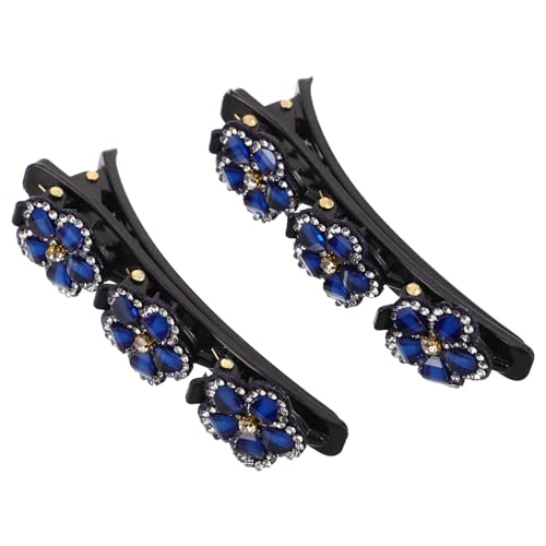 TOYZFRIENDY 2 Stück Fünf Petal Blumen Haarspangen Imitation Stein Haarklammern für und Mädchen Styling Zubehör von TOYZFRIENDY