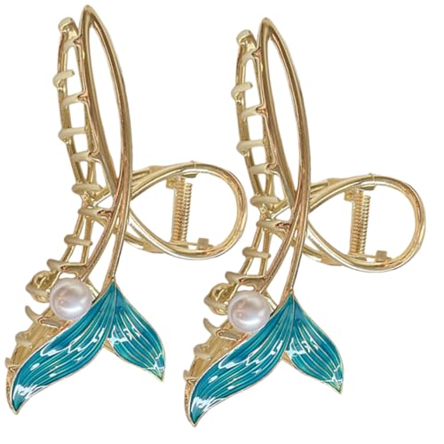 TOYZFRIENDY 2 Stück Großer Haarklammer für Dickes Haar Stilvolle Haarklammern Damen Haaraccessoires Schonend Rutschfest Leicht Elegant für Alltag und Festtage von TOYZFRIENDY