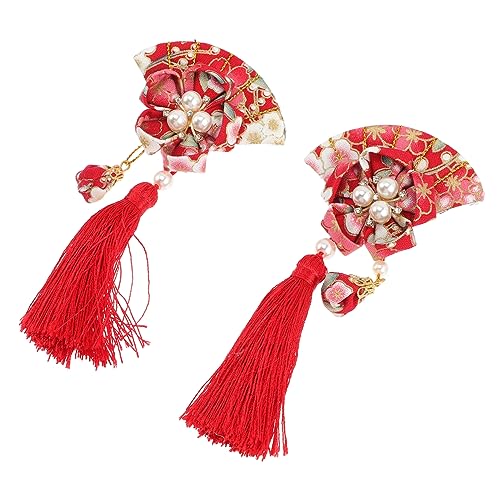 TOYZFRIENDY 2 Stück Japanischer Haarschmuck Teilig Fächer Haarklammer mit Quaste Eleganter Vintage Haar Clip Damen Haarnadel Passend zu Kimono und Festlichen Anlässen TOYZFRIENDY 2 Stück Japanischer Haarschmuck Teilig Fächer Haarklammer mit Quaste Eleganter Vintage Haar Clip Damen Haarnadel Passend zu Kimono und Festlichen Anlässen von TOYZFRIENDY