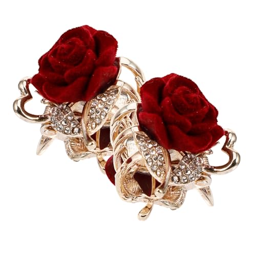 TOYZFRIENDY 2 Stück Kleine Haarklammern mit Blumenmotiv Robuste Haarklammern für Dünnes und Dickes Haar Modische Haarschmuck blumenclips für Frauen und Teens Sicherer Halt für Alltag und von TOYZFRIENDY