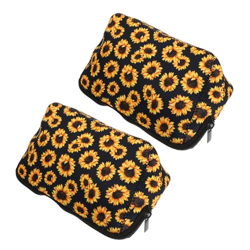 TOYZFRIENDY 2 Stück Kosmetiktasche Teiliges Leicht Wasserabweisend Robust mit Reißverschluss Kompakter Kulturbeutel für Damen Unterwegs Praktischer Makeup Organizer für Reise und Alltag von TOYZFRIENDY