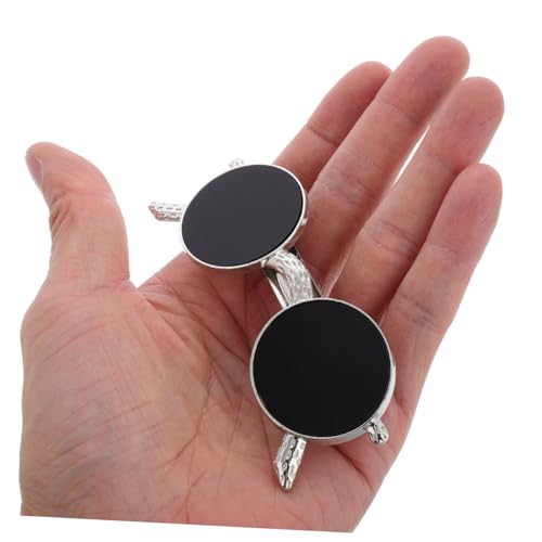 TOYZFRIENDY 2 Stück Lustige Schwarze Sonnenbrillen Haarspangen mit Federclip Dekorative Haarklammern für Damen und Mädchen Fester Sitz Vielseitig für Lange und Kurze Haare Leicht Tragbar von TOYZFRIENDY