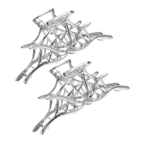 TOYZFRIENDY 2 Stück Metall Haarklammer Spinnennetz Design Langlebige Haarkralle für Damen und Mädchen Dekorativer Haarschmuck Widerstandsfähig und Modisch für Vielseitige Frisuren von TOYZFRIENDY