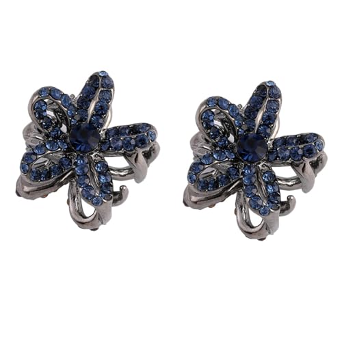 TOYZFRIENDY 2 Stück Mini Haarclips Kleine Blumen Haarspangen Haarklammern für Frauen Mädchen Zierliche Haarklammern Haarschmuck für Partys Hochzeiten Alltag Leicht und Dekorativ von TOYZFRIENDY