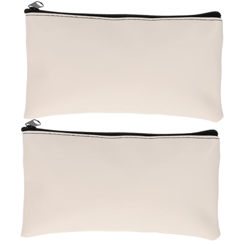 TOYZFRIENDY 2 Stück PU Leder Geldtasche Groß mit Reißverschluss Geldbeutel für Bargeld Schecks und Quittungen Praktischer Geldorganisierer für Reise und Alltag Wasserabweisend und Modisch von TOYZFRIENDY