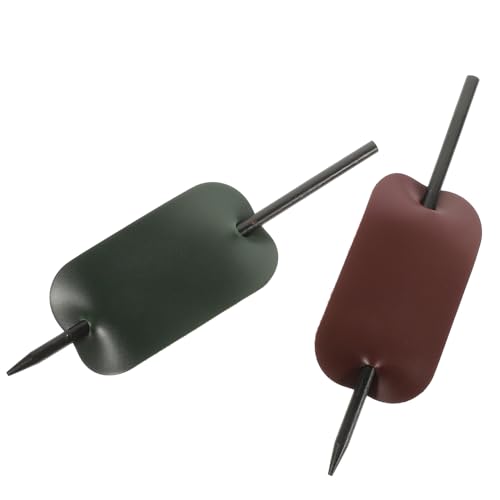 TOYZFRIENDY 2 Stück PU Leder Haarklammern Ponytail in Grün und Weinrot Leichte Vielseitige Haar Accessoires für Damen Einfach zu Tragen und Passend für Verschiedene Haartypen und Anlässe von TOYZFRIENDY