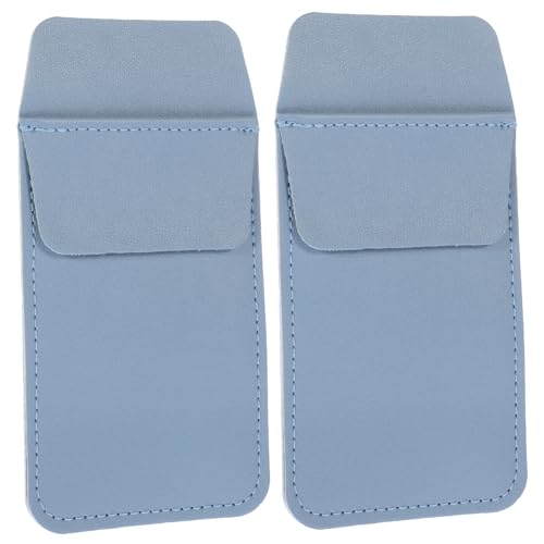 TOYZFRIENDY 2 Stück PU Leder Stifttasche Tragbare Pen Organizer Tasche für Pflegepersonal Multifunktionale Stifteaufbewahrung mit Großem Fassungsvermögen und Praktisch Farbe Nebelblau von TOYZFRIENDY