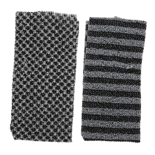 TOYZFRIENDY 2 Stück Peeling Badetücher Rückenwäscher Dusche mit Sanfter Exfoliation Leichtes Komfortables Material Fördert Durchblutung und Glättet Haut für Reise und Tägliche Körperpflege von TOYZFRIENDY