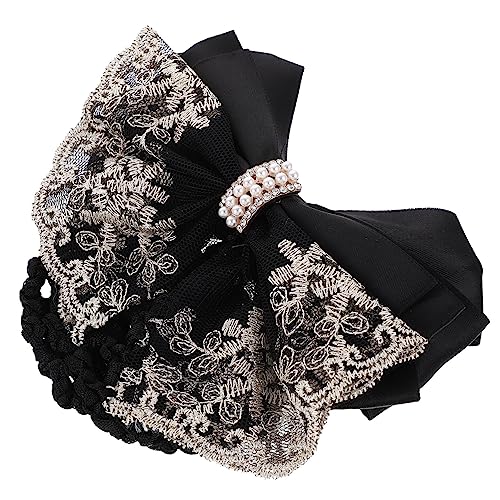 TOYZFRIENDY 2 Stück Professionelles Haarnetz mit Spitzenbesatz Haarklammer für Haarknoten Damen Haarschmuck für Beruf und Festliche Anlässe Geeignet von TOYZFRIENDY