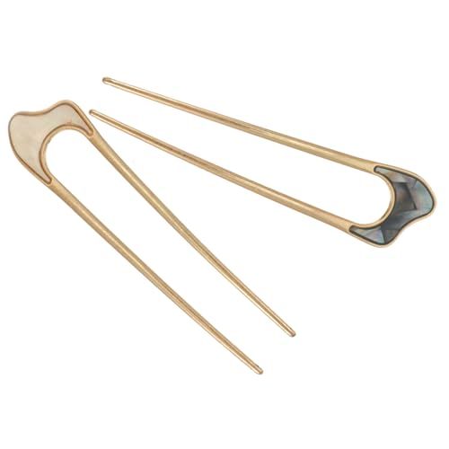 TOYZFRIENDY 2 Stück Retro U förmige Haarnadeln Damen Alloy Haarklammern Vintage Haarschmuck für Hochsteckfrisuren und Partys Langlebig Elegant und Einfach zu Befestigen Geeignet für Besondere von TOYZFRIENDY