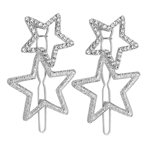 TOYZFRIENDY 2 Stück Rhinestone Haarspangen Sternförmige Haarklammern Funkelnde Haarschmuck Damen Mädchen Strass Haarnadeln Elegant und Robust für Alltag Party Hochzeit TOYZFRIENDY 2 Stück Rhinestone Haarspangen Sternförmige Haarklammern Funkelnde Haarschmuck Damen Mädchen Strass Haarnadeln Elegant und Robust für Alltag Party Hochzeit von TOYZFRIENDY