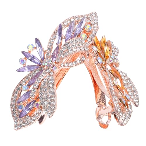 TOYZFRIENDY 2stücke Schmetterlings-haarspangen Mit Strasssteinen Metall-haarnadeln Dekorative Haarspangen Für Frauen Und Mädchen Seitliche Klammer Mit Künstlichem Edelstein Für Hochzeiten von TOYZFRIENDY