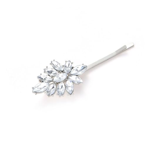 TOYZFRIENDY 2 Stück Stylische Haarklammern mit Strassbesatz Set mit Goldenem und Silbernem Haarschmuck Modische Haarnadeln für Damen Langlebige Bobby Pins für Besondere Anlässe und Alltag von TOYZFRIENDY