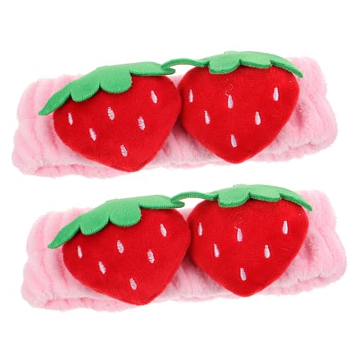 TOYZFRIENDY 2 Stück Süße Erdbeer Stirnbänder Damen Haarschmuck Elastisch Weiches Make up Haarband für Gesichtswäsche Spa Yoga Mädchen Kopfband TOYZFRIENDY 2 Stück Süße Erdbeer Stirnbänder Damen Haarschmuck Elastisch Weiches Make up Haarband für Gesichtswäsche Spa Yoga Mädchen Kopfband von TOYZFRIENDY