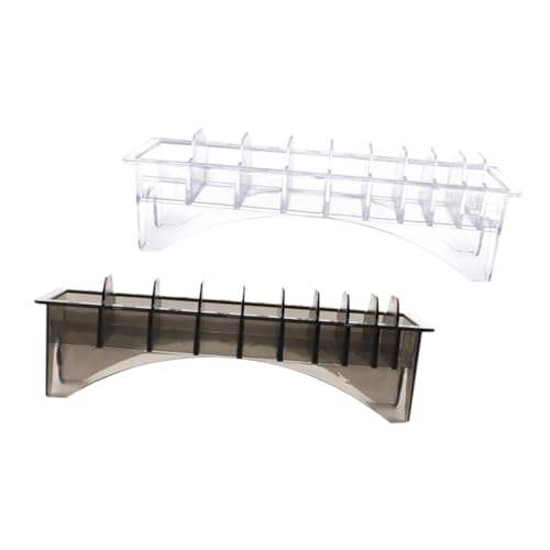 TOYZFRIENDY 2stücke Clipper Kamm Halter Aufbewahrungsbox Für Haarschneider Zubehör Organizer Für Schneideaufsätze Für Friseursalons Und Heimgebrauch Langlebig Und Leicht Zugänglich von TOYZFRIENDY