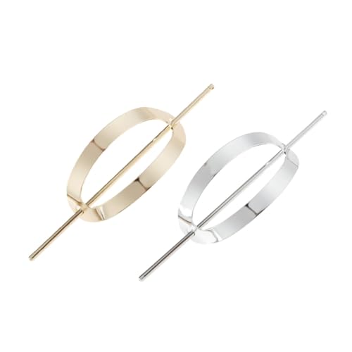 TOYZFRIENDY 2 Stück Teiliges Damen Haarspangen Halbmondförmig Glänzend Leicht Haarklammern für Dutt Haarhalter für Haartypen Geschenk für Frauen und Besondere Anlässe von TOYZFRIENDY