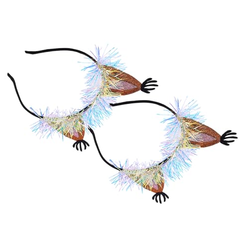 TOYZFRIENDY 2 Stück Teiliges Eichhörnchen Haarreif Elastischer Haarschmuck mit Süßen Tierohren für Mädchen Kreative Party und Karneval Deko Langlebiges und Praktisches Accessoire von TOYZFRIENDY