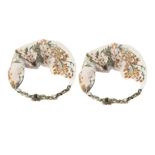 TOYZFRIENDY 2 Stück Teiliges Gesticktes Stirnband Elastisches Haarband für Damen Modischer Haarschmuck für Party und Alltag Bequemes Langlebiges Material Feine Nahtverarbeitung Vielseitig von TOYZFRIENDY