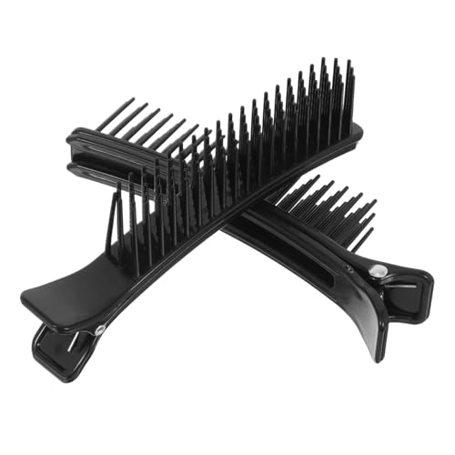 TOYZFRIENDY 2 Stück Teiliges Kleine Schwarze Multifunktionale Friseur Haarklammern zum Abteilen und Stylen Langlebige Salon Clips für Damen und Herren Leicht und Sicher für Hause und von TOYZFRIENDY