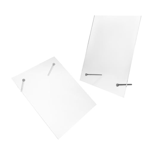 TOYZFRIENDY 2 Stück Transparentes Acryl Nageldisplay Ständer Tragbarer Falscher Nagelhalter für Nageldesign Stabiler Organizer für Maniküre Vielseitig für Salon und Zuhause von TOYZFRIENDY