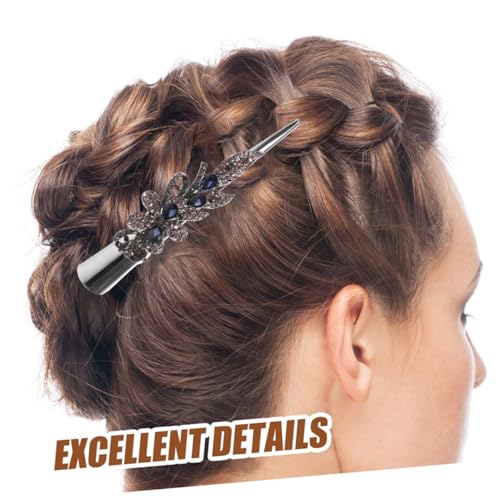TOYZFRIENDY 2 Stück Vintage Haarklammer Metall Haarspangen Damen Retro Stil Robust Rutschfest Für Alltag Party Hochzeit Hair Accessories von TOYZFRIENDY