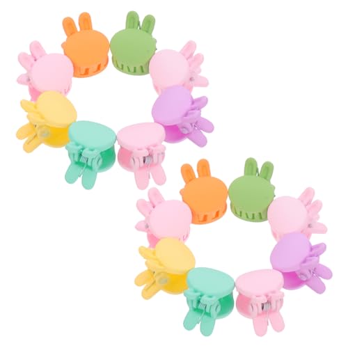 TOYZFRIENDY 20 Stück Teiliges Mini Haarklammern für Bunte Stabile Haarspangen mit Niedlichem Hasen design Kleine Haarclips aus Robustem Harz für Mädchen und Babyparty von TOYZFRIENDY