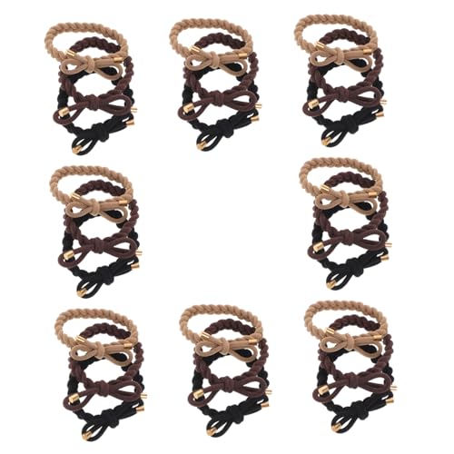 TOYZFRIENDY 24stücke Haargummis Mit Schleife Elastische Haargummis Für Dicke Haare Dicke Haargummis Für Dünnes Schweres Lockiges Haar Accessoires Für Frauen Und Mädchen TOYZFRIENDY 24stücke Haargummis Mit Schleife Elastische Haargummis Für Dicke Haare Dicke Haargummis Für Dünnes Schweres Lockiges Haar Accessoires Für Frauen Und Mädchen von TOYZFRIENDY