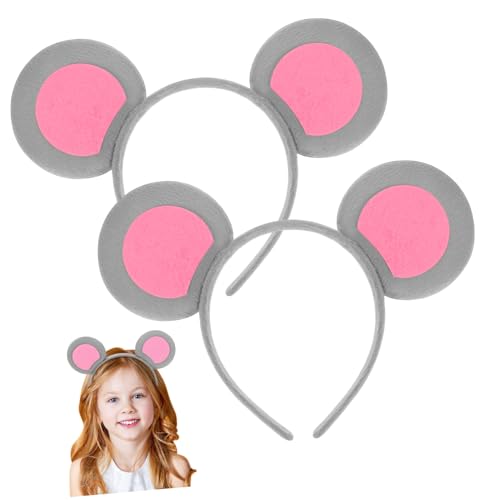 TOYZFRIENDY 2stücke Niedliche Mausohren Haarband Für Mädchen Animal Cosplay Stirnband Für Partys Karneval Und Geburtstagsfeiern Leicht Bequem Als von TOYZFRIENDY