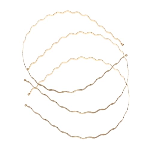 TOYZFRIENDY 3 STÜCKE Teiliges Metal Stirnband Wellenform Haarschmuck für Damen und Herren Leichtes Komfortables Rutschfestes Haarband aus Langlebigem Eisen mit Elegantem Metallic finish für TOYZFRIENDY 3 STÜCKE Teiliges Metal Stirnband Wellenform Haarschmuck für Damen und Herren Leichtes Komfortables Rutschfestes Haarband aus Langlebigem Eisen mit Elegantem Metallic finish für von TOYZFRIENDY