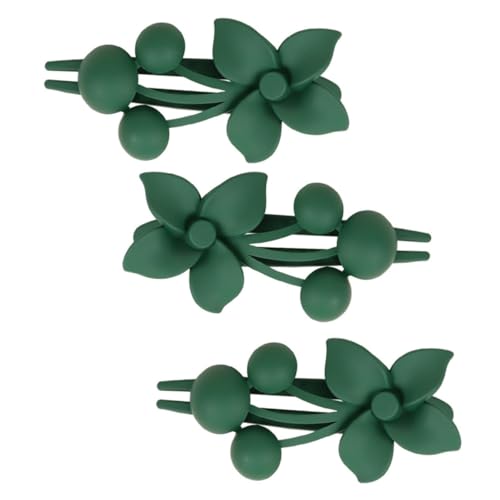 TOYZFRIENDY 3 Stück Blumen Haarklammern Frauen Starke Französische Haarspangen mit Festem Griff Rutschfest für Dünnes Haar Modische Haarklammern für Elegante Hochsteckfrisuren von TOYZFRIENDY