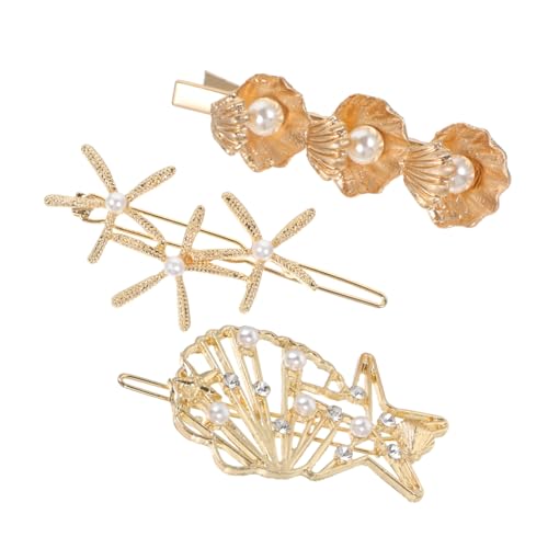 TOYZFRIENDY 3 Stück Teiliges Metall Haarnadeln mit Perlen Elegante Haarspangen für Frauen Stilvolle Haarklammern Geeignet für Hochzeit Alltag und Verschiedene Frisuren von TOYZFRIENDY