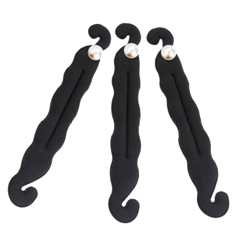 TOYZFRIENDY 3 Stück Teiliges Perlendutt mit Schwamm Eleganter Haarschmuck Wiederverwendbarer Haarknotenmacher für Frauen und Mädchen Geeignet für Dickes und Dünnes Haar Einfaches Styling für von TOYZFRIENDY